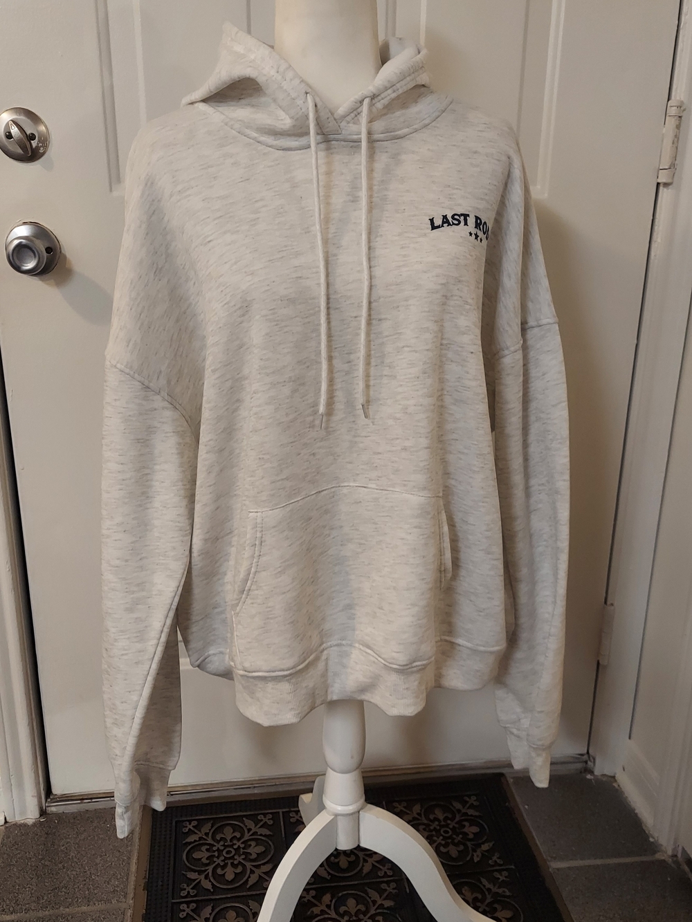 refuge Cream Marled Hoodie Sweatshirt